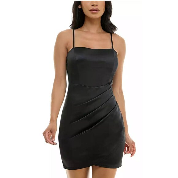Emerald Sundae Juniors' Ruched Asymmetric Bodycon -NWT-Size Juniors' Large - Picture 1 of 6